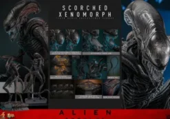 Alien Romulus Figura 1/6 Movie Masterpiece Scorched Xenomorph