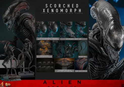 Alien Romulus Figura 1/6 Movie Masterpiece Scorched Xenomorph