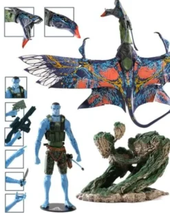 Avatar: El sentido del agua Figura Recom Quaritch & RDA Banshee (Gold Label)