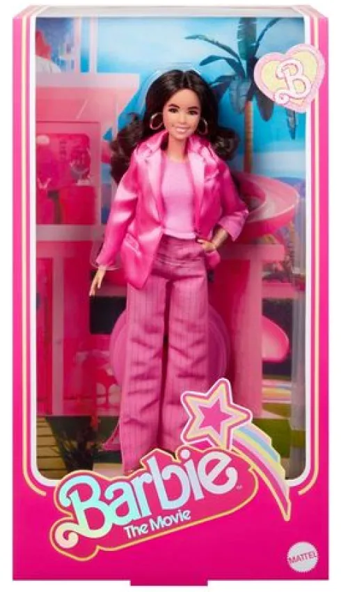 Barbie The Movie Muñeca Gloria Wearing Pink Power Pantsuit