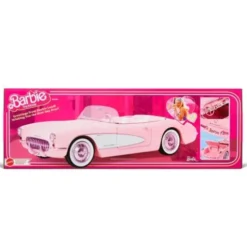 Barbie The Movie Vehículo Pink Corvette Convertible