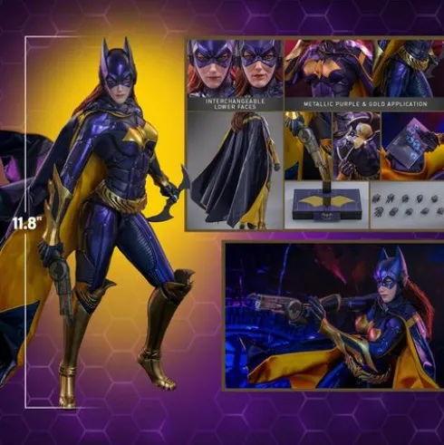 Batman Arkham Knight Figura Videogame Masterpiece 1/6 Batgirl (Purple and Gold Version) Exclusive 30 cm