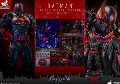 Batman Arkham Origins Figura Videogame Masterpiece 1/6 XE Suit Hellbat Version Hot Toys Exclusive 33 cm