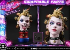 Batman Estatua Ultimate Premium Masterline Series Cyberpunk Harley Quinn 60 cm