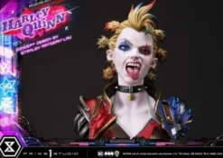 Batman Estatua Ultimate Premium Masterline Series Cyberpunk Harley Quinn Deluxe Bonus Version 60 cm