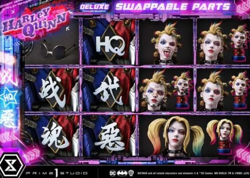 Batman Estatua Ultimate Premium Masterline Series Cyberpunk Harley Quinn Deluxe Bonus Version 60 cm