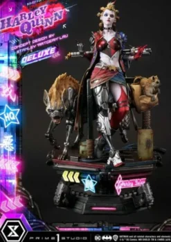 Batman Estatua Ultimate Premium Masterline Series Cyberpunk Harley Quinn Deluxe Bonus Version 60 cm