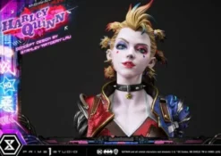 Batman Estatua Ultimate Premium Masterline Series Cyberpunk Harley Quinn Deluxe Bonus Version 60 cm
