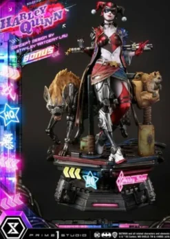 Batman Estatua Ultimate Premium Masterline Series Cyberpunk Harley Quinn Deluxe Bonus Version 60 cm