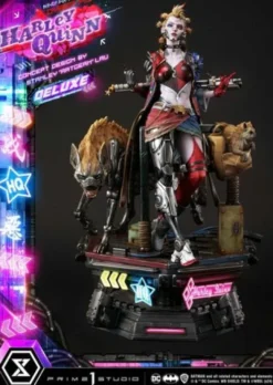 Batman Estatua Ultimate Premium Masterline Series Cyberpunk Harley Quinn Deluxe Bonus Version 60 cm
