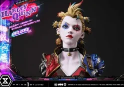 Batman Estatua Ultimate Premium Masterline Series Cyberpunk Harley Quinn Deluxe Bonus Version 60 cm