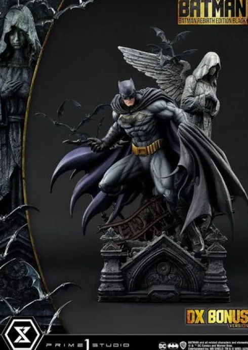 Batman Estatua Ultimate Premium Masterline Series 1/4 Batman Rebirth Edition Black Deluxe Bonus Version 71 cm