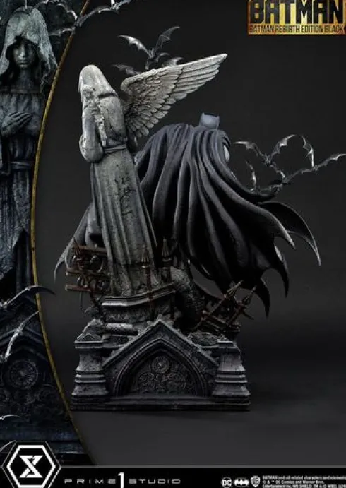 Batman Estatua Ultimate Premium Masterline Series 1/4 Batman Rebirth Edition Black Deluxe Bonus Version 71 cm