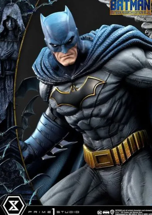 Batman Estatua Ultimate Premium Masterline Series 1/4 Batman Rebirth Edition Blue Deluxe Bonus Version 71 cm