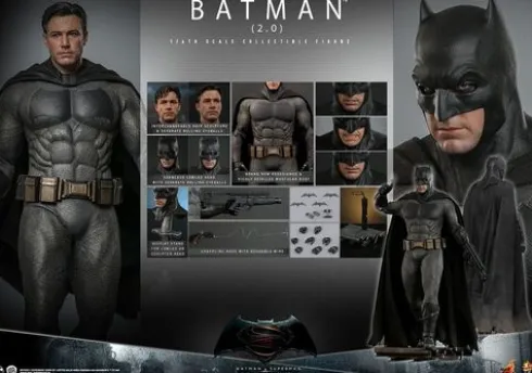 Batman v Superman: El amanecer de la justicia Figura Movie Masterpiece 1/6 Batman 2.0 (Deluxe Version) 30 cm