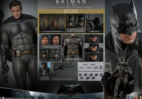 Batman v Superman: El amanecer de la justicia Figura Movie Masterpiece 1/6 Batman 2.0 (Deluxe Version) 30 cm