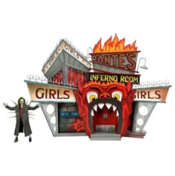 Beetlejuice (1988) Diorama Trenchcoat with Spikes Inferno Room Deluxe Set