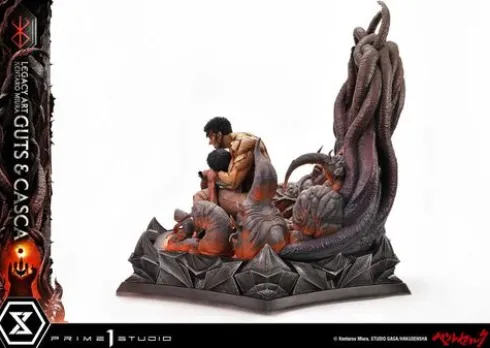 Berserk Estatua Legacy Art Kentaro Miura 1/4 Guts & Casca 72 cm