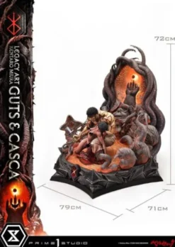 Berserk Estatua Legacy Art Kentaro Miura 1/4 Guts & Casca 72 cm