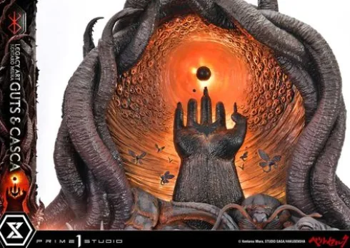 Berserk Estatua Legacy Art Kentaro Miura 1/4 Guts & Casca 72 cm