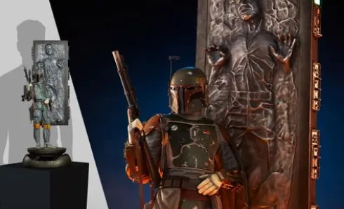 Boba Fett and Han Solo in Carbonite Premium Format Star Wars