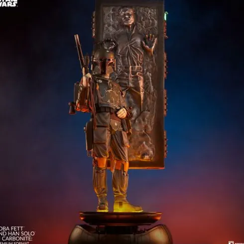 Boba Fett and Han Solo in Carbonite Premium Format Star Wars
