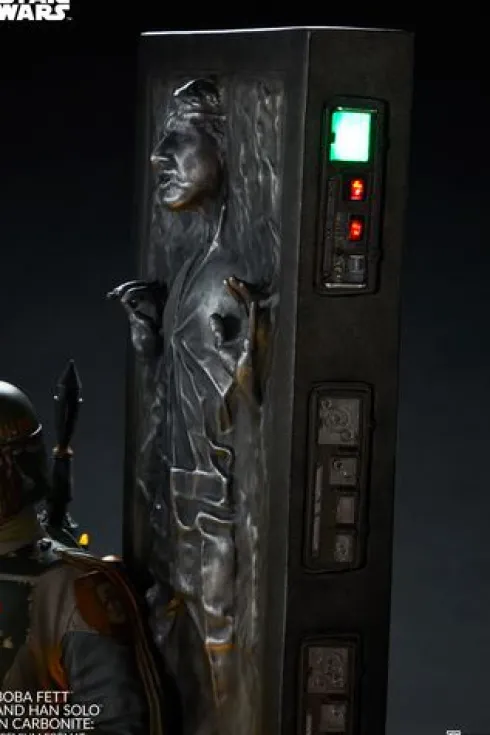 Boba Fett and Han Solo in Carbonite Premium Format Star Wars