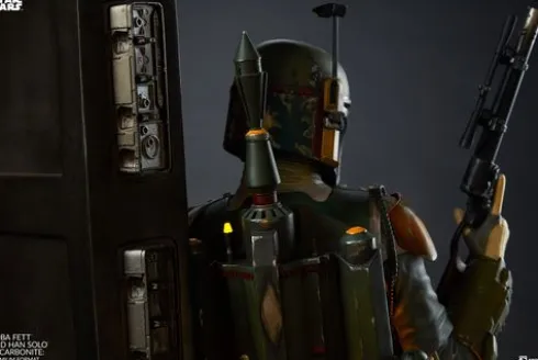 Boba Fett and Han Solo in Carbonite Premium Format Star Wars