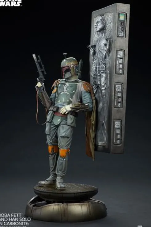 Boba Fett and Han Solo in Carbonite Premium Format Star Wars