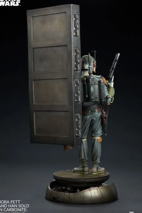 Boba Fett and Han Solo in Carbonite Premium Format Star Wars