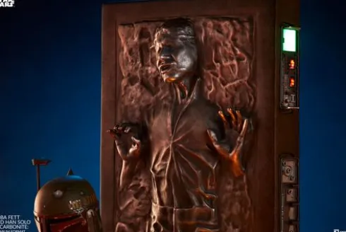 Boba Fett and Han Solo in Carbonite Premium Format Star Wars