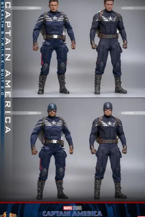 Captain America: The Winter Soldier Figura 1/6 Movie Masterpiece Captain America (Stealth S.T.R.I.K.E. Suit) 2.0