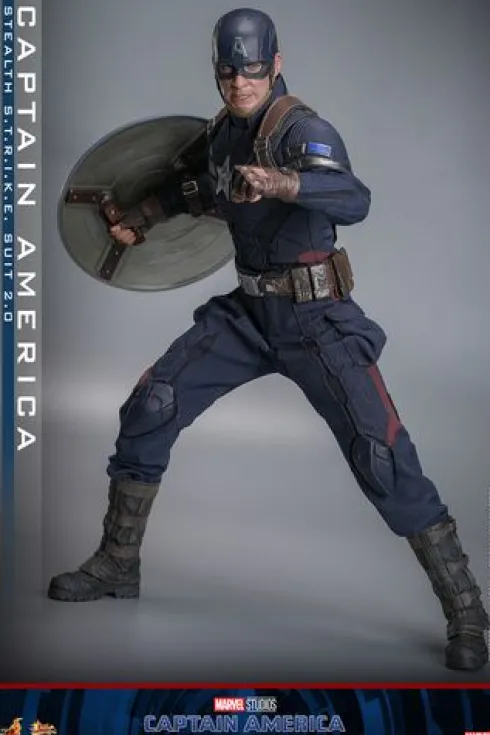 Captain America: The Winter Soldier Figura 1/6 Movie Masterpiece Captain America (Stealth S.T.R.I.K.E. Suit) 2.0