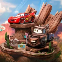 Cars Estatua 1/10 Deluxe Art Scale Lightning Mcqueen & Mate 31 cm