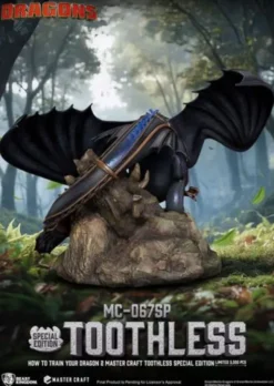 Cómo Entrenar A Tu Dragón 2 Estatua Master Craft Toothless 38 cm