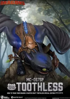 Cómo Entrenar A Tu Dragón 2 Estatua Master Craft Toothless 38 cm