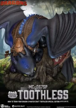 Cómo Entrenar A Tu Dragón 2 Estatua Master Craft Toothless 38 cm