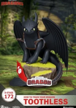 Cómo Entrenar A Tu Dragón Estatua toothless 14 cm