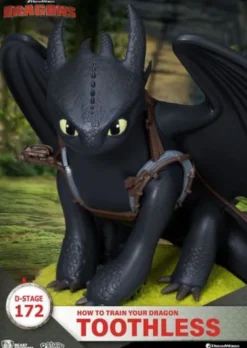 Cómo Entrenar A Tu Dragón Estatua toothless 14 cm
