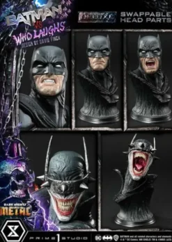 Dark Nights: Metal Estatua Ultimate Premium Masterline Series 1/4 Batman VS Batman Who Laughs Deluxe Bonus Version 67 cm
