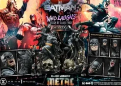 Dark Nights: Metal Estatua Ultimate Premium Masterline Series 1/4 Batman VS Batman Who Laughs Deluxe Bonus Version 67 cm