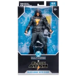 DC Black Adam Movie Figura Black Adam with Cloak 18 cm