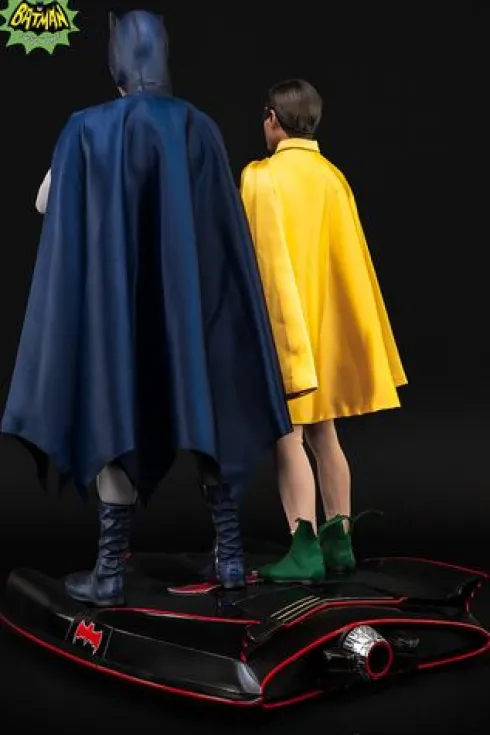 DC Comics Estatua 1/4 Diorama Batman & Robin 1966 52 cm