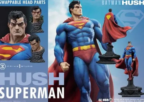 DC Comics Estatua Ultimate Premium Masterline Series 1/4 Batman: Hush (Comic) Superman Bonus Version 77 cm