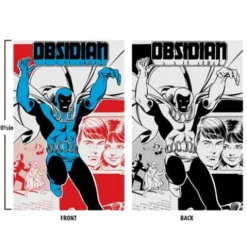 DC Direct Figura Obsidian (Infinity Inc #16) (Chase) (Gold Label) 18 cm