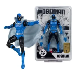 DC Direct Figura Obsidian (Infinity Inc #16) (Chase) (Gold Label) 18 cm