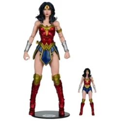 DC Justice League Monsterverse DC Multiverse Pack de 2 Figuras Wonder Woman Vs. Atomic Blast Godzilla 18 cm