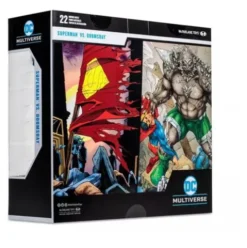 DC Multiverse Figuras Superman vs Doomsday (Gold Label) 18 cm