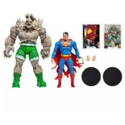 DC Multiverse Figuras Superman vs Doomsday (Gold Label) 18 cm