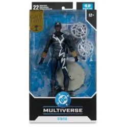 DC Multiverse Figura Static Shock (Trial by Fire) (Gold Label) 18 cm